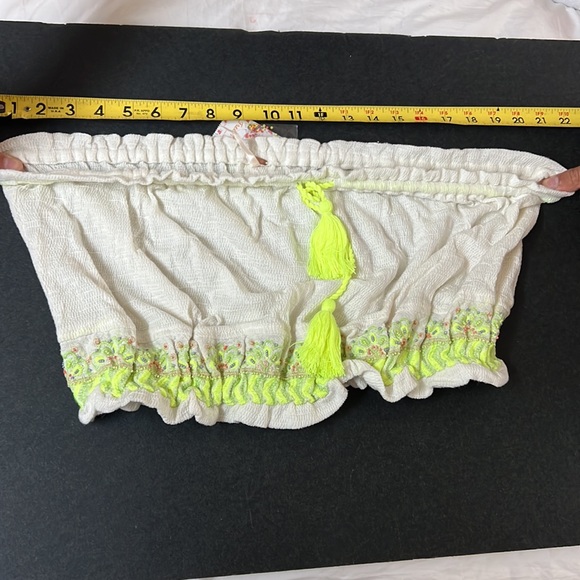 FREE PEOPLE Ivory Strapless Crop Top size M - Picture 8 of 15